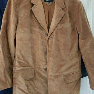 Suede sports jacket